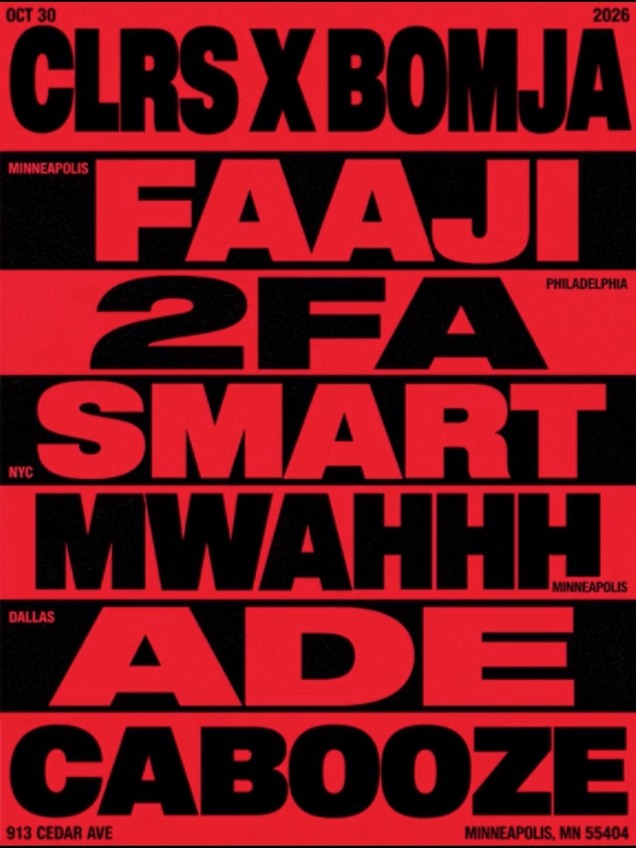 CLRS X BOMJA AFRORAVE : BOMJA 005